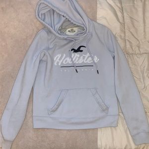 light blue hollister hoodie in size xs